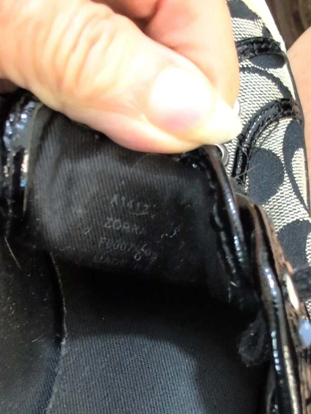 Coach Black & Cream Signature Canvas Lace-Up Sneakers